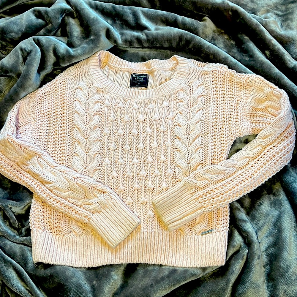 Abercrombie&Fitch Pink Cotton knit sweater